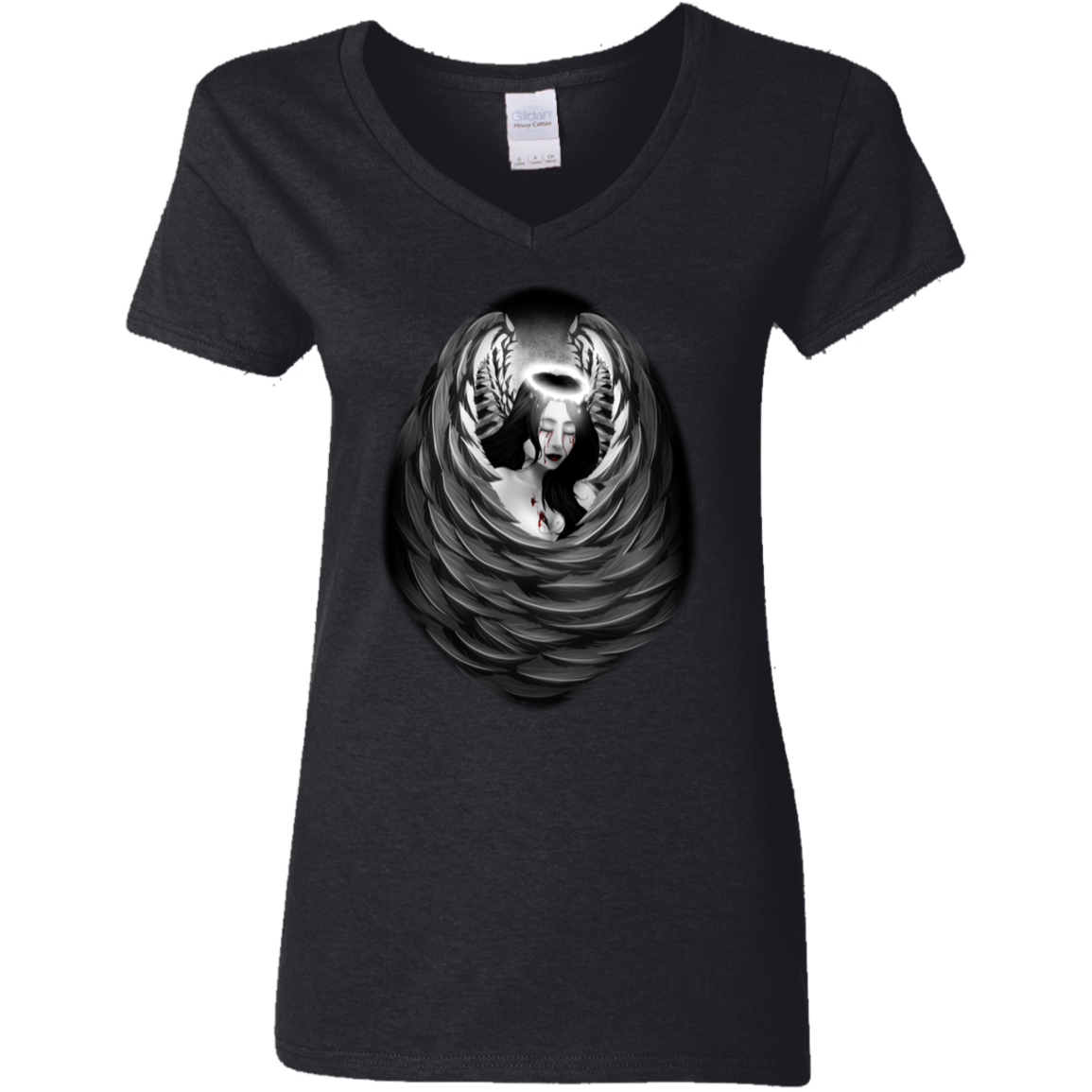 T-Shirts Black / S Wild Women's V-Neck T-Shirt