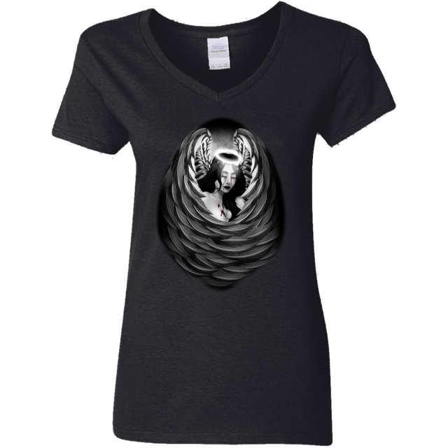 T-Shirts Black / S Wild Women's V-Neck T-Shirt