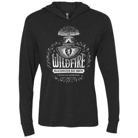 T-Shirts Vintage Black / X-Small Wildfire Triblend Long Sleeve Hoodie Tee