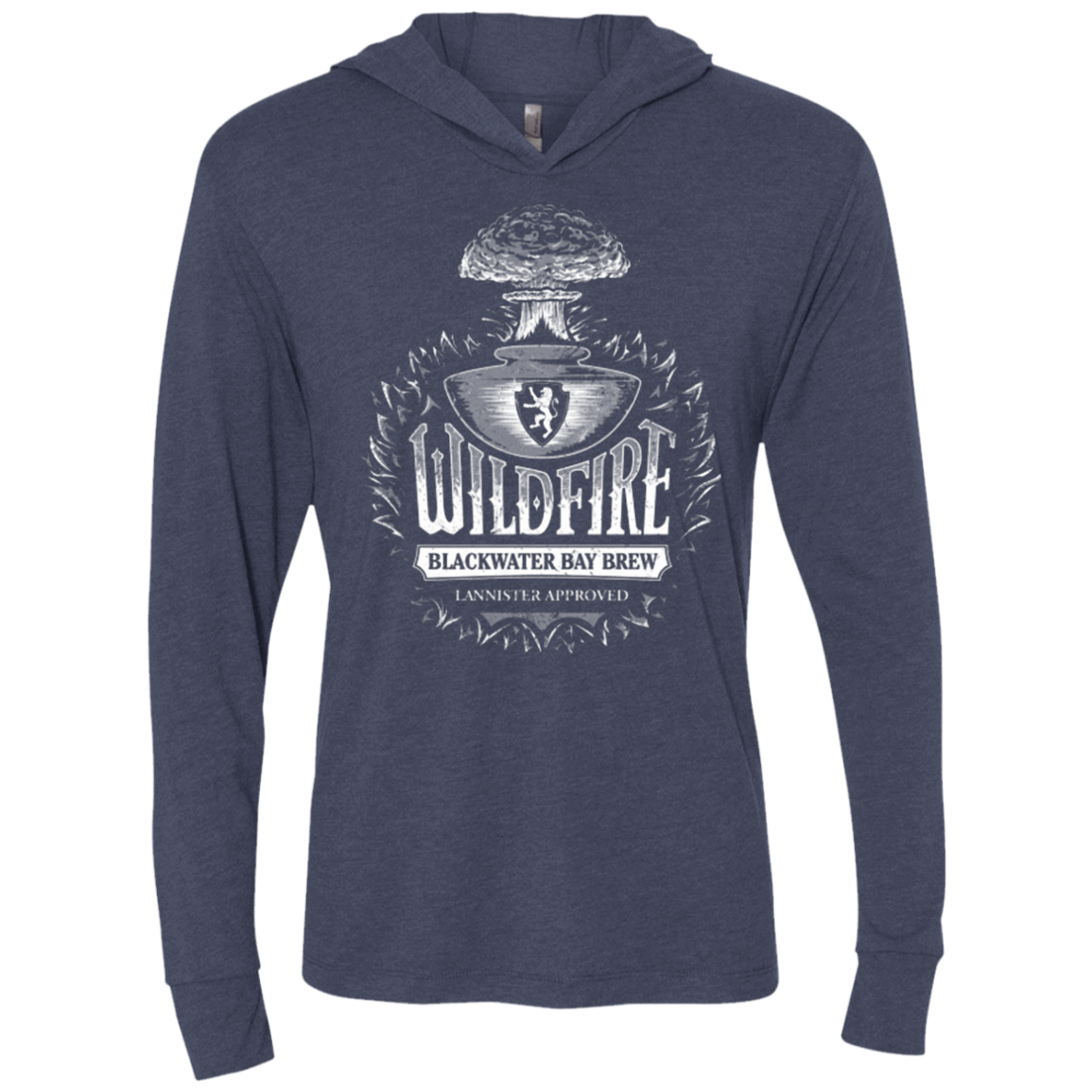 T-Shirts Vintage Navy / X-Small Wildfire Triblend Long Sleeve Hoodie Tee