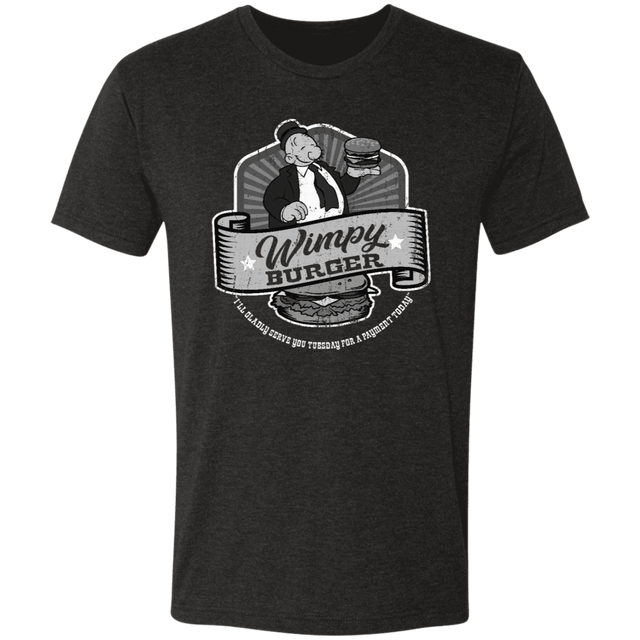 T-Shirts Vintage Black / S Wimpy Burger Joint Men's Triblend T-Shirt