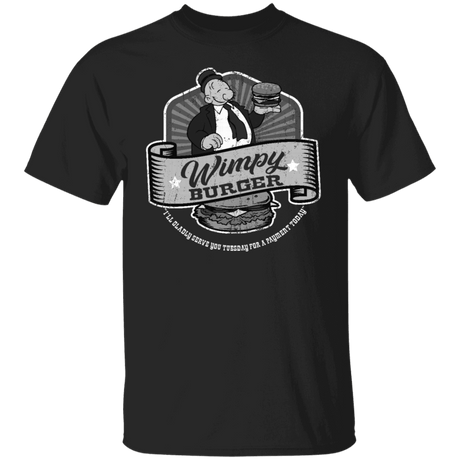 T-Shirts Black / S Wimpy Burger Joint T-Shirt