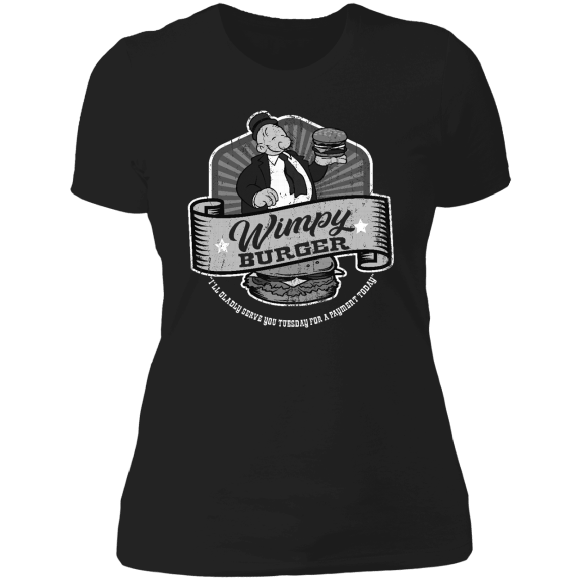 T-Shirts Black / X-Small Wimpy Burger Joint Women's Premium T-Shirt
