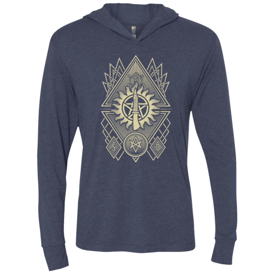 T-Shirts Vintage Navy / X-Small Winchester Association Triblend Long Sleeve Hoodie Tee