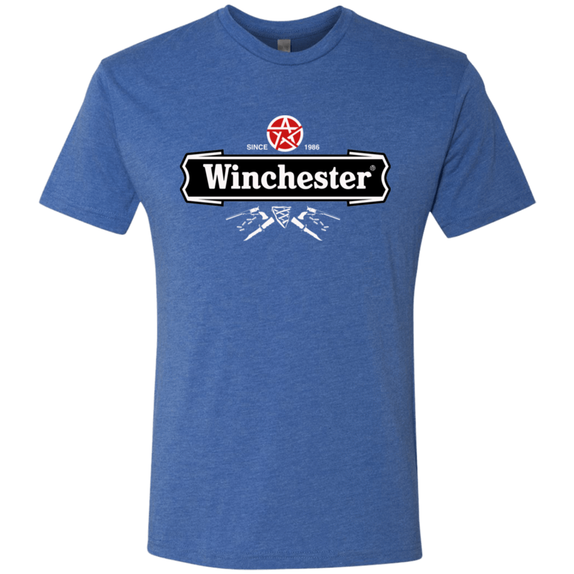 T-Shirts Vintage Royal / S Winchester Beer Men's Triblend T-Shirt