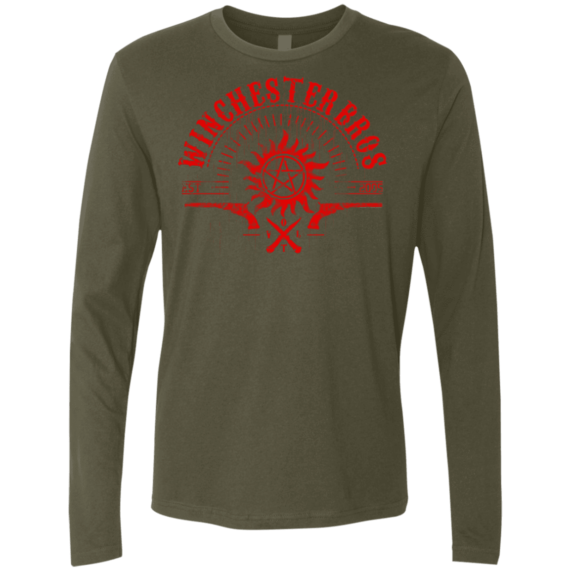 T-Shirts Military Green / Small Winchester bros Men's Premium Long Sleeve