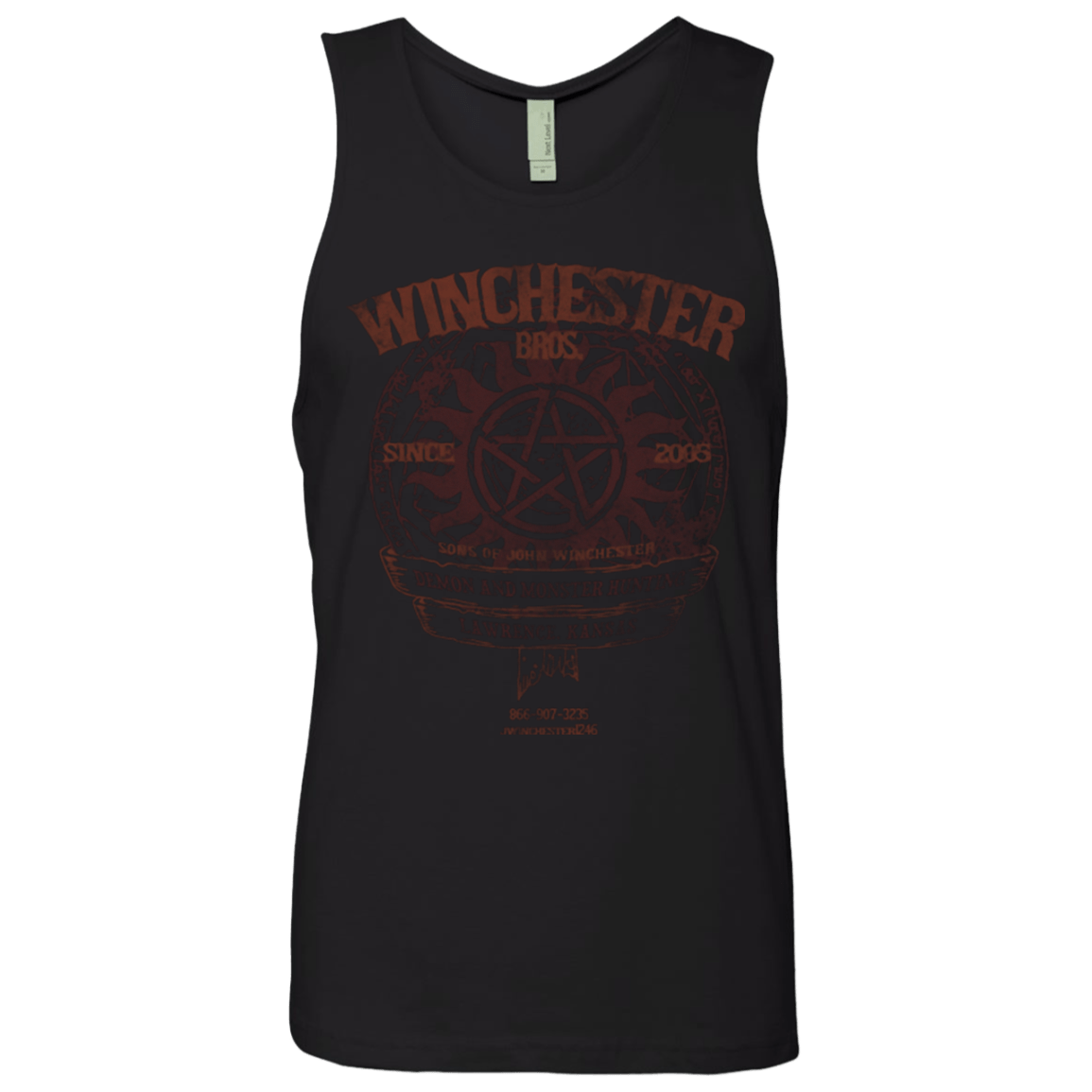 T-Shirts Black / Small Winchester Bros Men's Premium Tank Top
