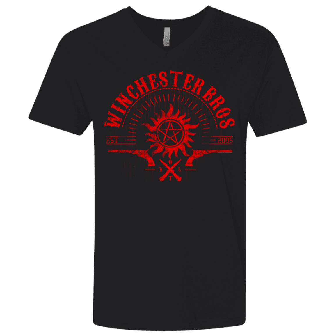 T-Shirts Black / X-Small Winchester bros Men's Premium V-Neck