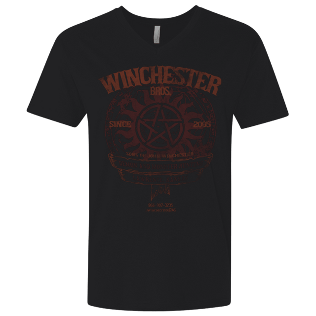 T-Shirts Black / X-Small Winchester Bros Men's Premium V-Neck