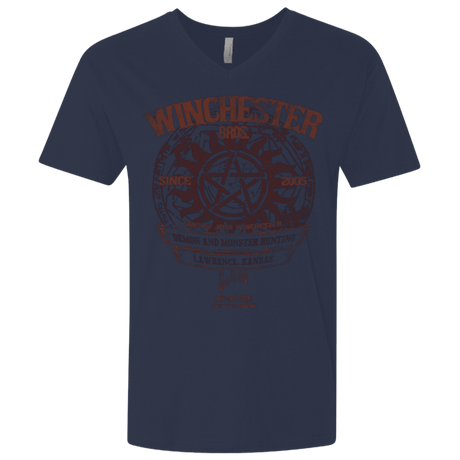 T-Shirts Midnight Navy / X-Small Winchester Bros Men's Premium V-Neck