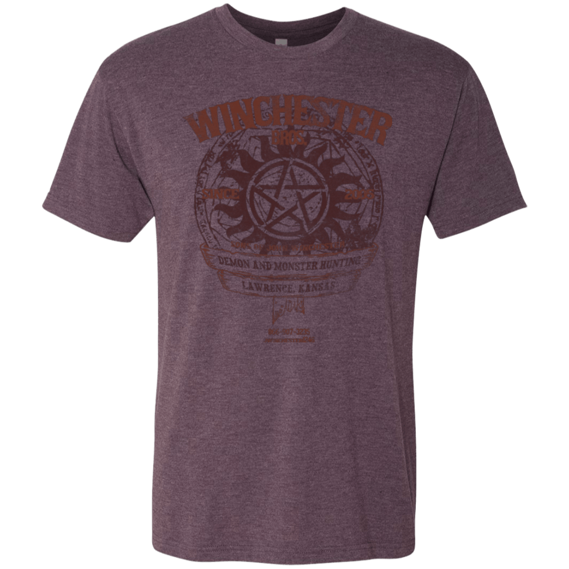 T-Shirts Vintage Purple / Small Winchester Bros Men's Triblend T-Shirt