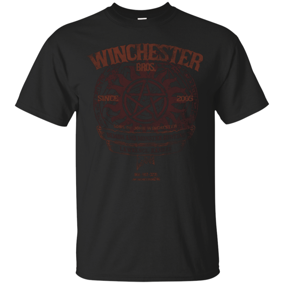 T-Shirts Black / Small Winchester Bros T-Shirt