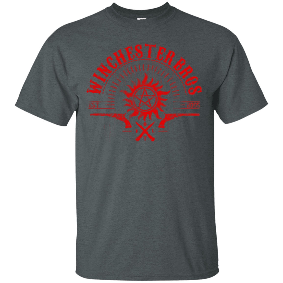 T-Shirts Dark Heather / Small Winchester bros T-Shirt