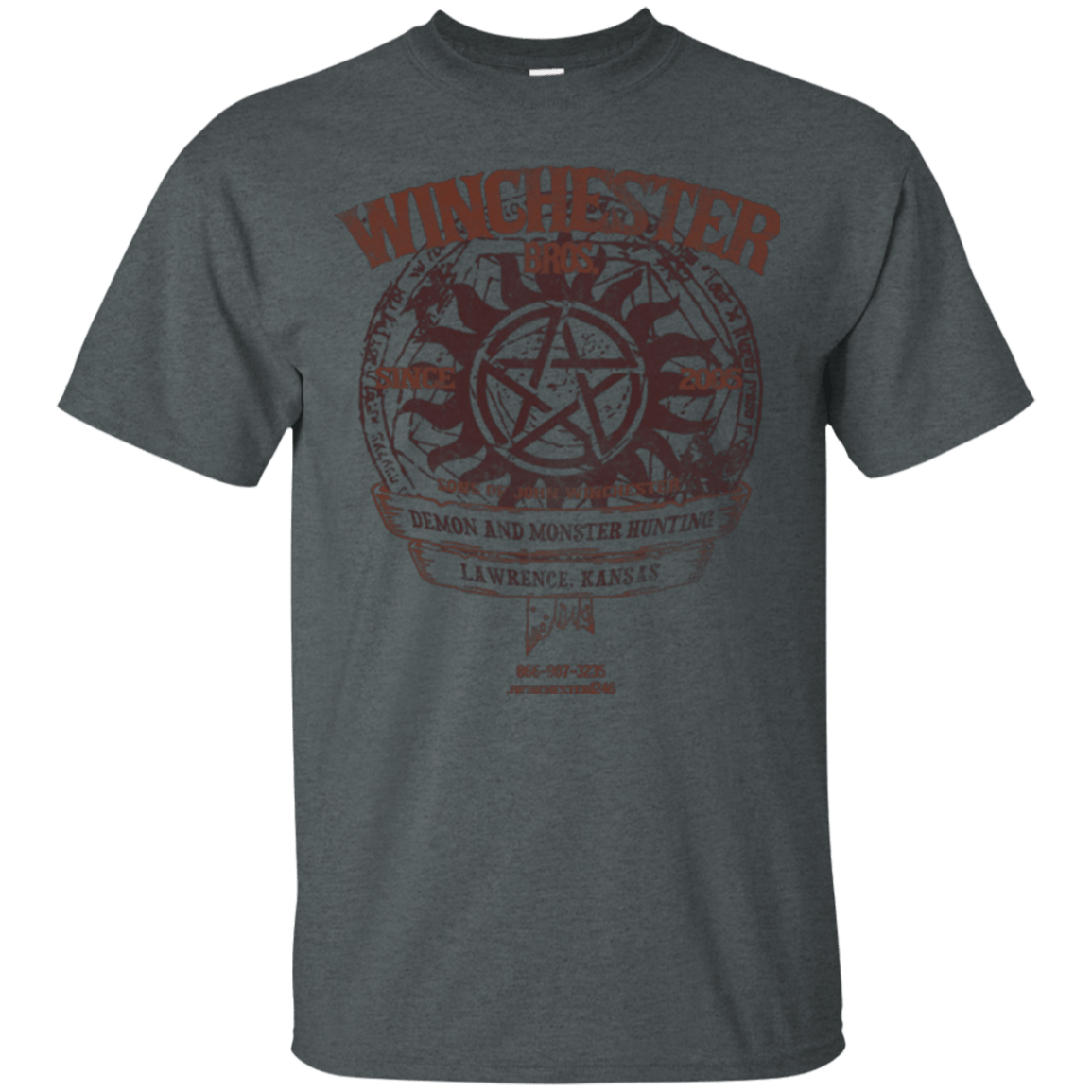 T-Shirts Dark Heather / Small Winchester Bros T-Shirt