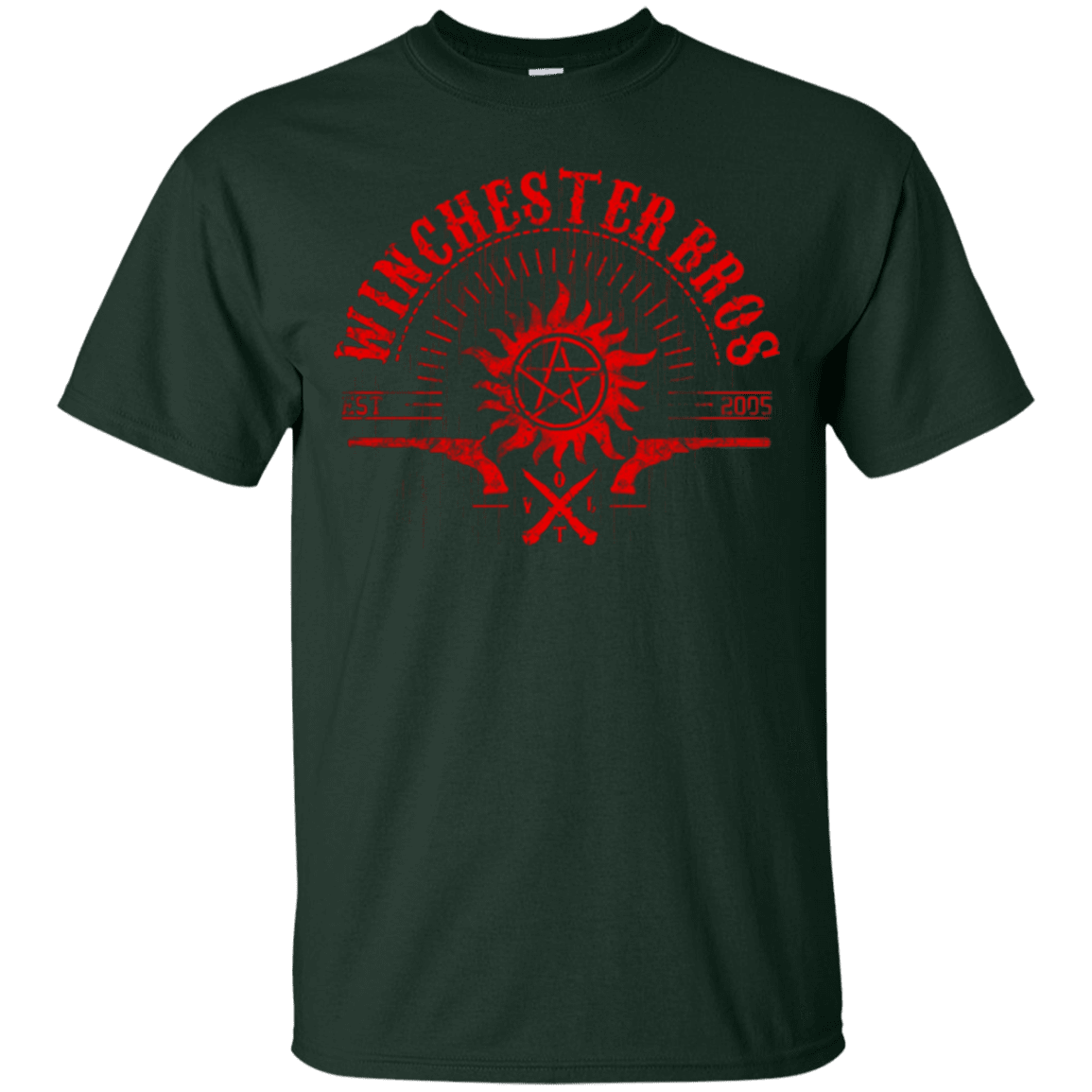 T-Shirts Forest Green / Small Winchester bros T-Shirt