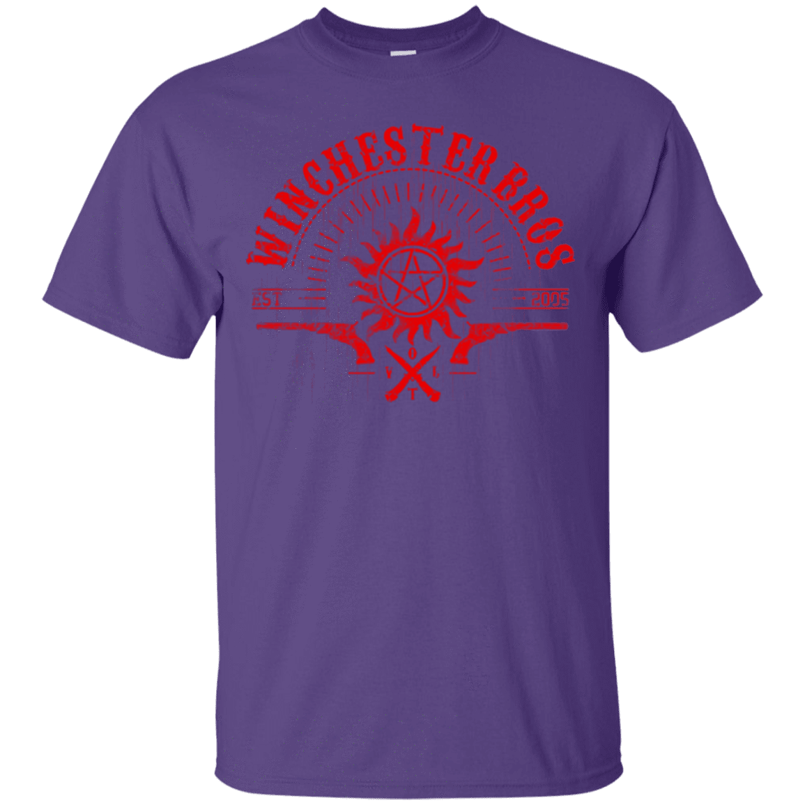 T-Shirts Purple / Small Winchester bros T-Shirt