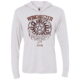 T-Shirts Heather White / X-Small Winchester Bros Triblend Long Sleeve Hoodie Tee