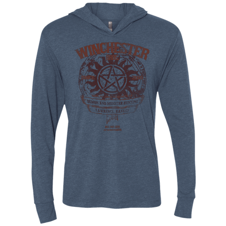 T-Shirts Indigo / X-Small Winchester Bros Triblend Long Sleeve Hoodie Tee