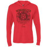 T-Shirts Vintage Red / X-Small Winchester Bros Triblend Long Sleeve Hoodie Tee