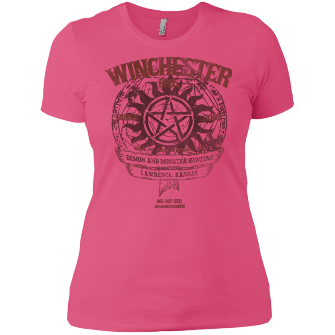 T-Shirts Hot Pink / X-Small Winchester Bros Women's Premium T-Shirt