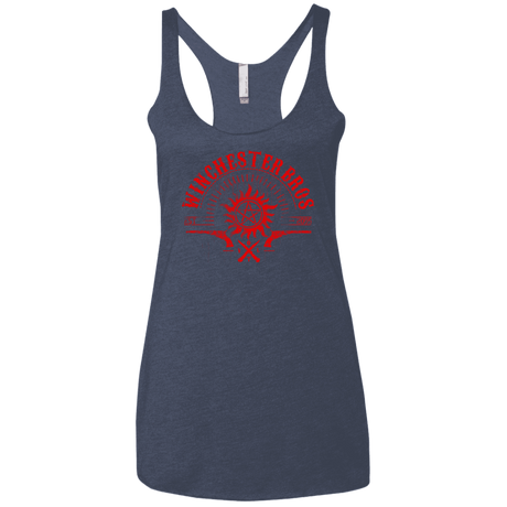 T-Shirts Vintage Navy / X-Small Winchester bros Women's Triblend Racerback Tank