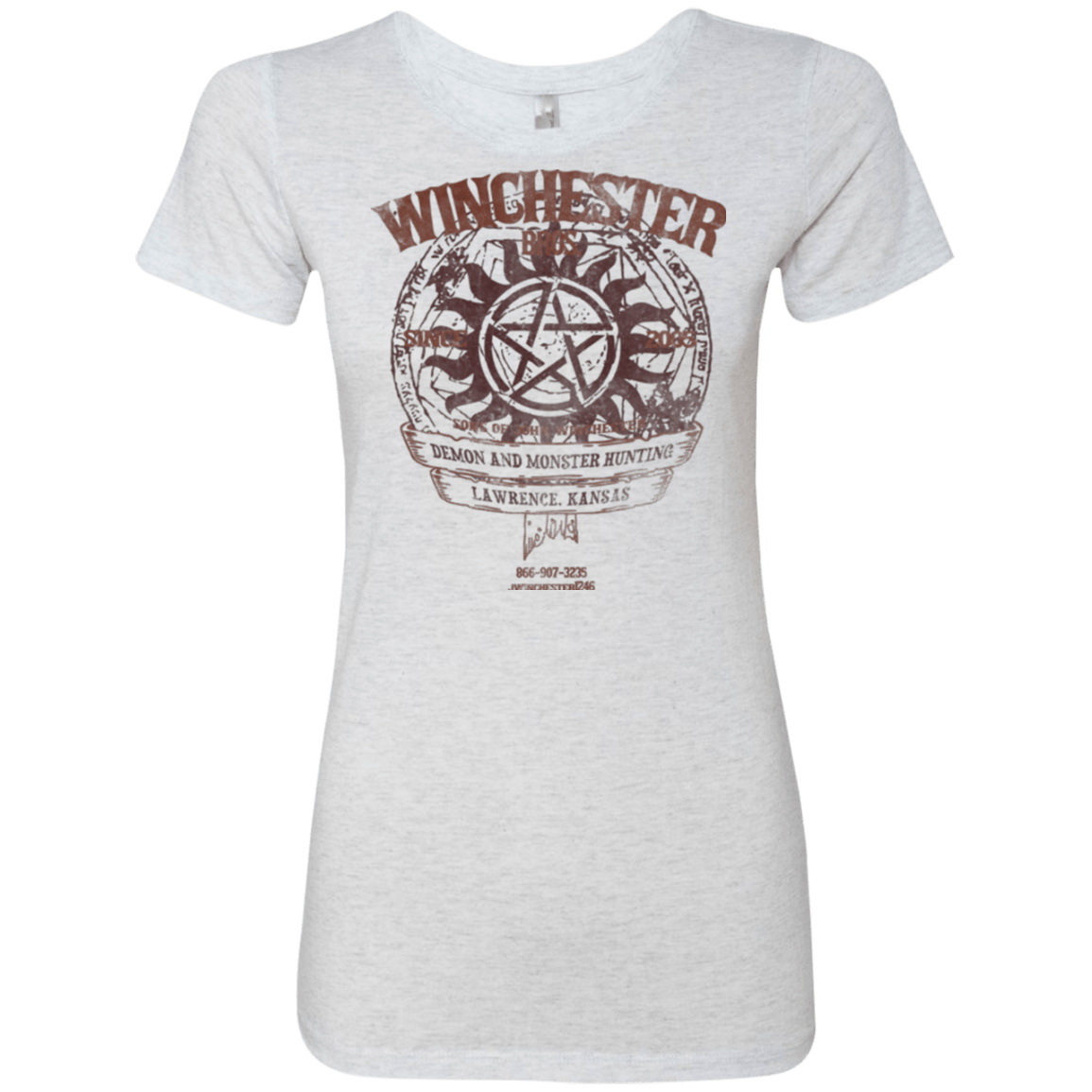 T-Shirts Heather White / Small Winchester Bros Women's Triblend T-Shirt