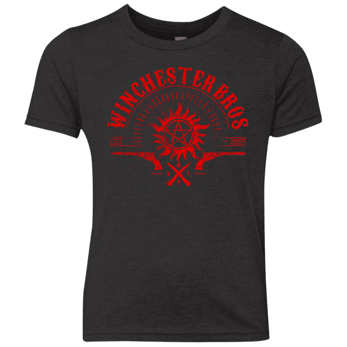 T-Shirts Vintage Black / YXS Winchester bros Youth Triblend T-Shirt
