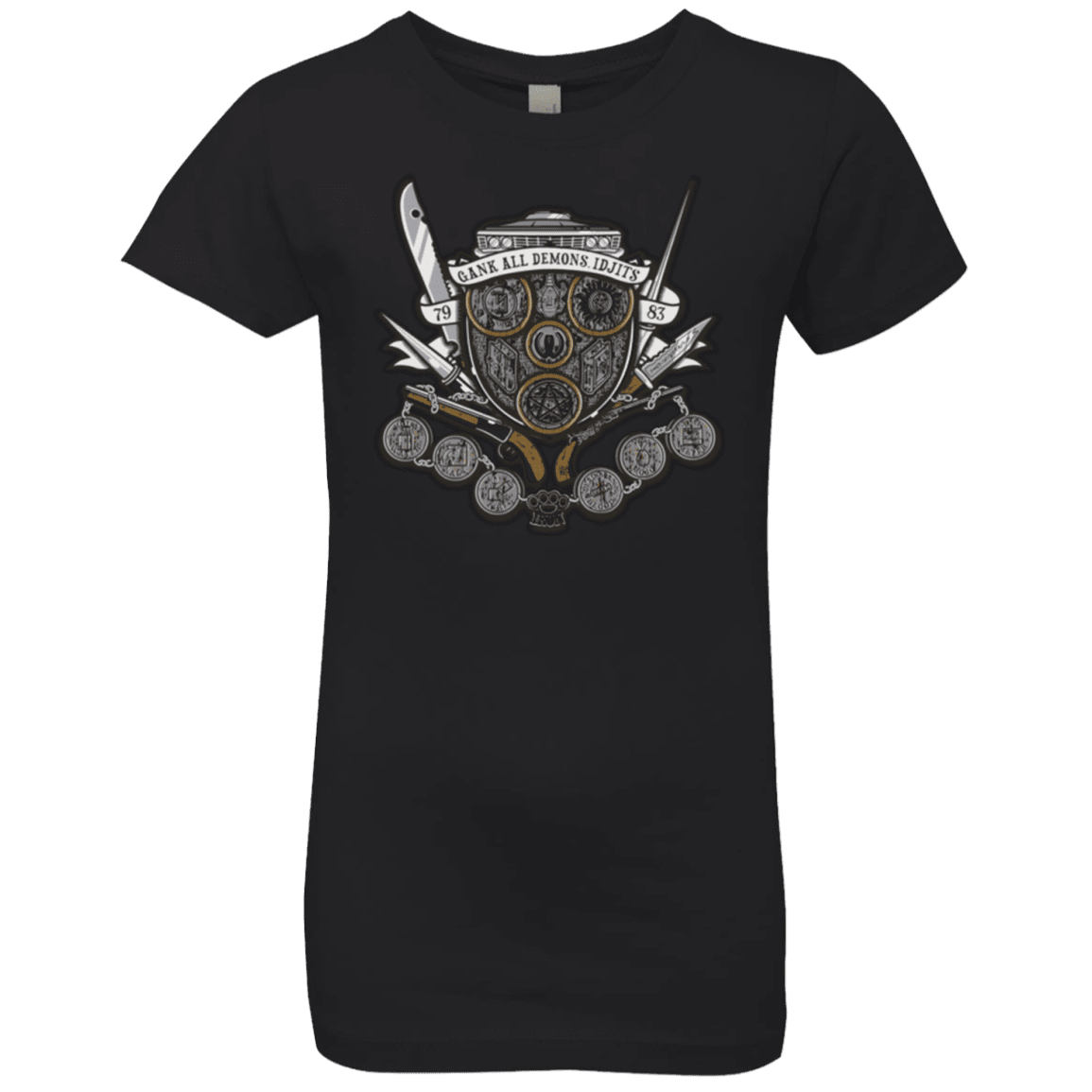 T-Shirts Black / YXS Winchester's Crest Girls Premium T-Shirt