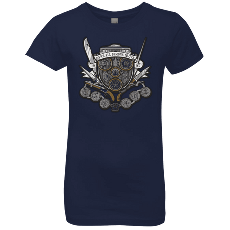 T-Shirts Midnight Navy / YXS Winchester's Crest Girls Premium T-Shirt