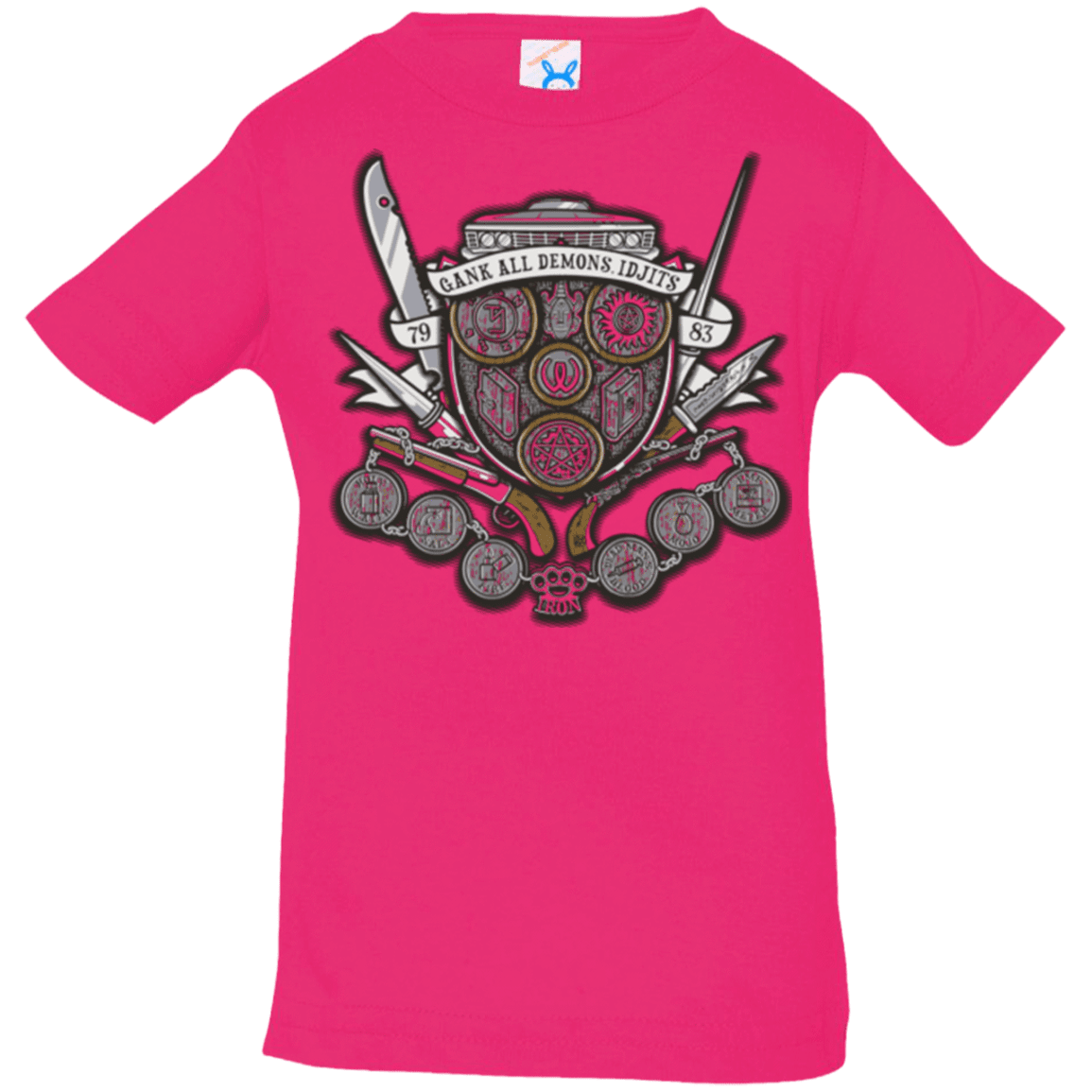 T-Shirts Hot Pink / 6 Months Winchester's Crest Infant PremiumT-Shirt