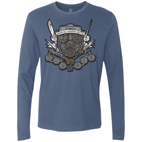 T-Shirts Indigo / Small Winchester's Crest Men's Premium Long Sleeve