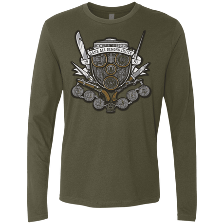 T-Shirts Military Green / Small Winchester's Crest Men's Premium Long Sleeve