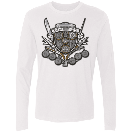 T-Shirts White / Small Winchester's Crest Men's Premium Long Sleeve