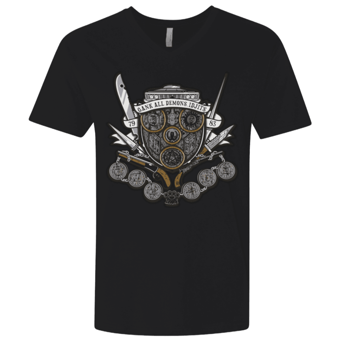 T-Shirts Black / X-Small Winchester's Crest Men's Premium V-Neck
