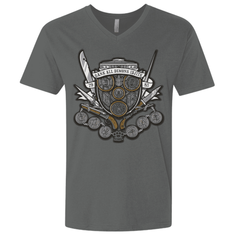 T-Shirts Heavy Metal / X-Small Winchester's Crest Men's Premium V-Neck