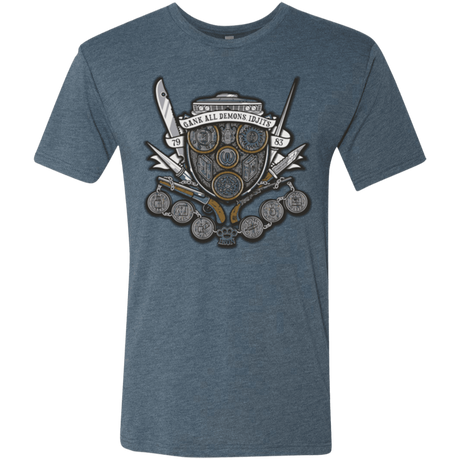 T-Shirts Indigo / Small Winchester's Crest Men's Triblend T-Shirt