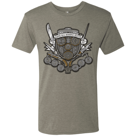 T-Shirts Venetian Grey / Small Winchester's Crest Men's Triblend T-Shirt