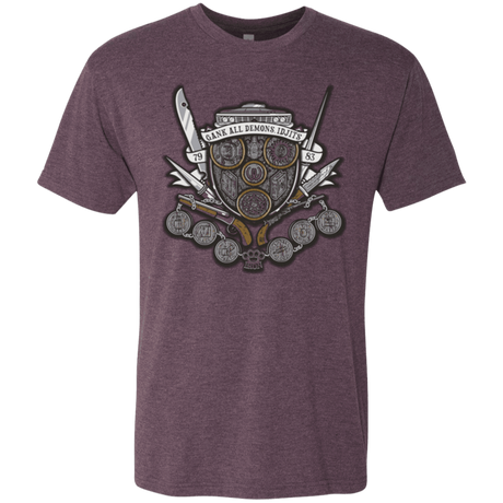 T-Shirts Vintage Purple / Small Winchester's Crest Men's Triblend T-Shirt