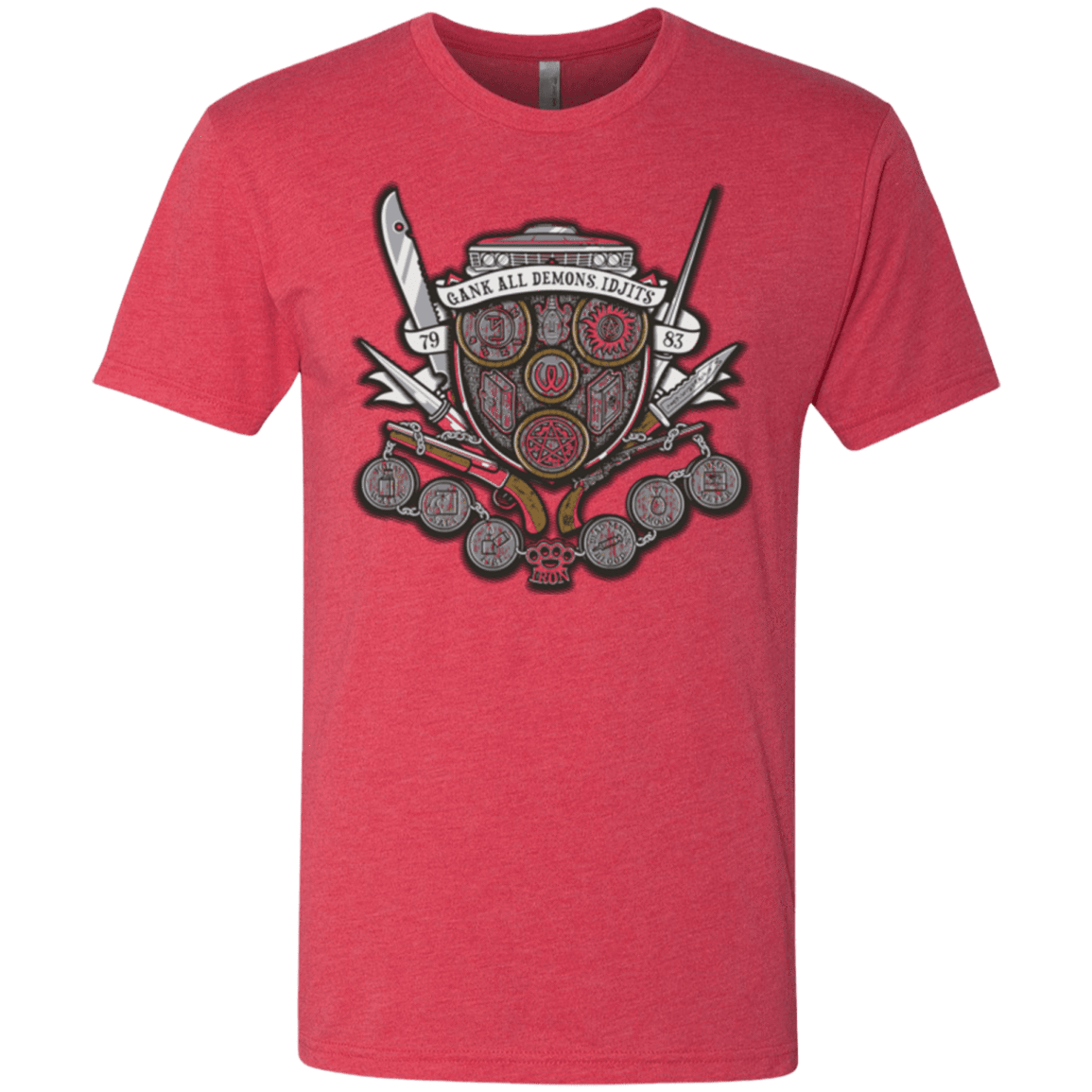 T-Shirts Vintage Red / Small Winchester's Crest Men's Triblend T-Shirt