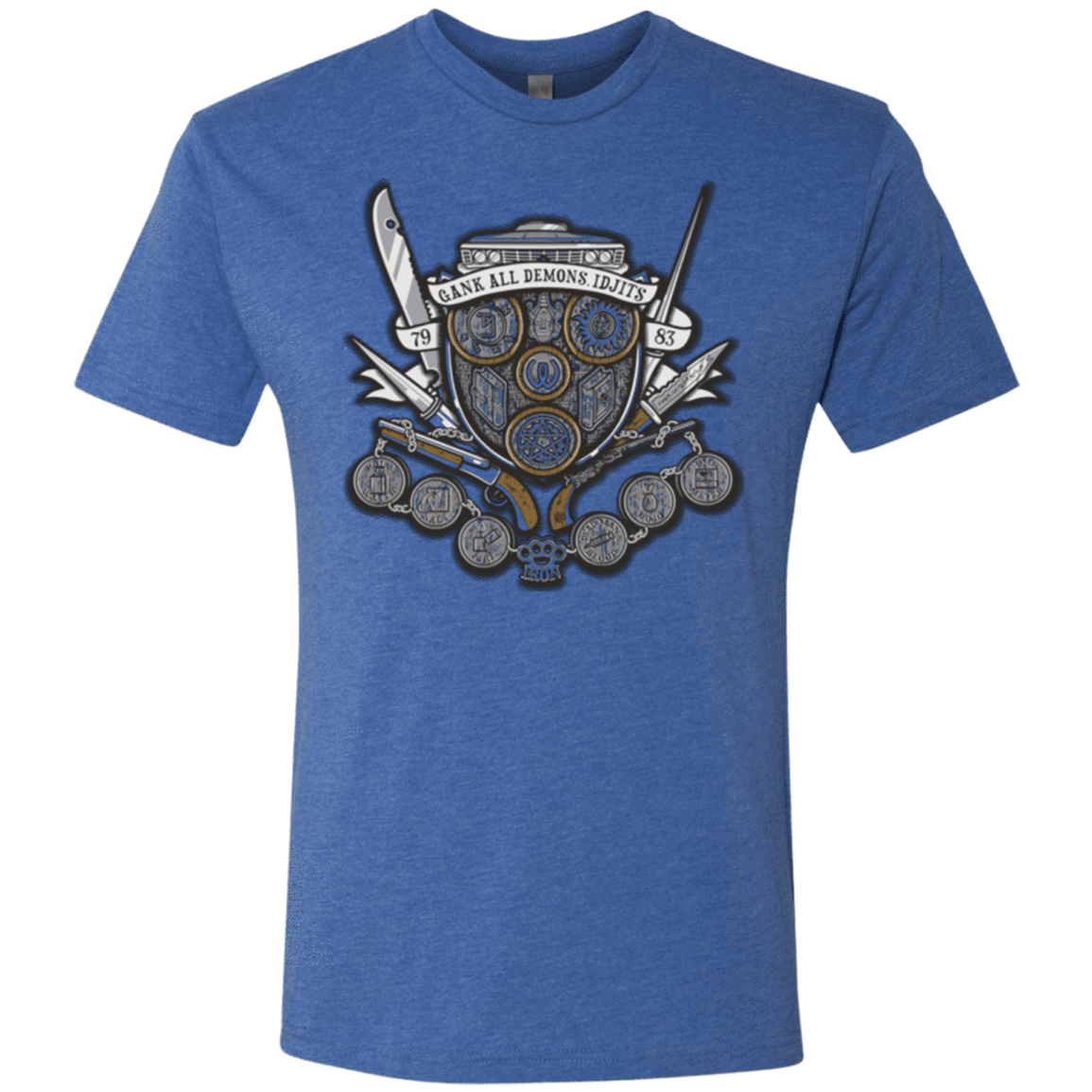 T-Shirts Vintage Royal / Small Winchester's Crest Men's Triblend T-Shirt