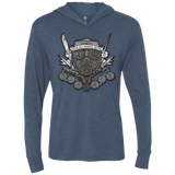 T-Shirts Indigo / X-Small Winchester's Crest Triblend Long Sleeve Hoodie Tee