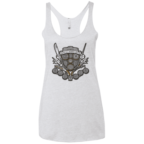 T-Shirts Heather White / X-Small Winchester's Crest Women's Triblend Racerback Tank