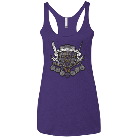 T-Shirts Purple / X-Small Winchester's Crest Women's Triblend Racerback Tank