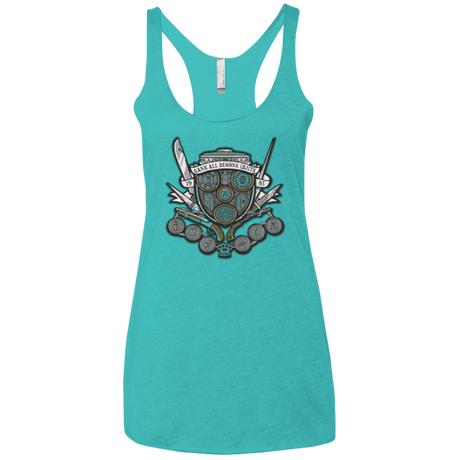 T-Shirts Tahiti Blue / X-Small Winchester's Crest Women's Triblend Racerback Tank