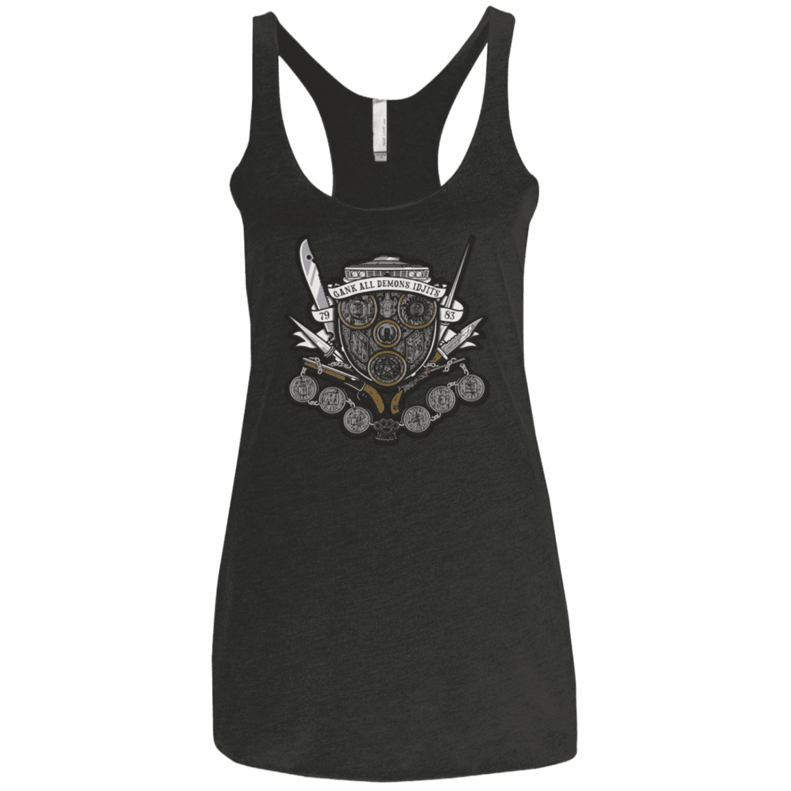 T-Shirts Vintage Black / X-Small Winchester's Crest Women's Triblend Racerback Tank