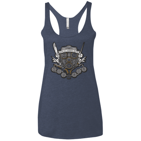 T-Shirts Vintage Navy / X-Small Winchester's Crest Women's Triblend Racerback Tank