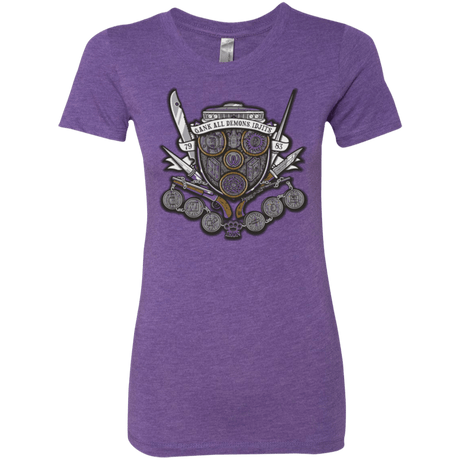 T-Shirts Purple Rush / Small Winchester's Crest Women's Triblend T-Shirt