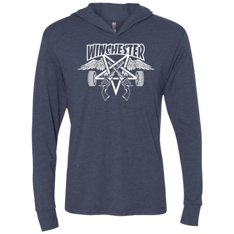 T-Shirts Vintage Navy / X-Small WINCHESTER Triblend Long Sleeve Hoodie Tee