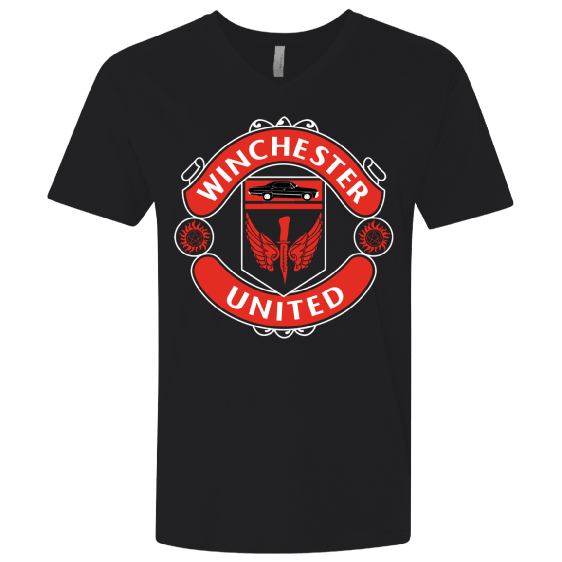 T-Shirts Black / X-Small Winchester United Men's Premium V-Neck