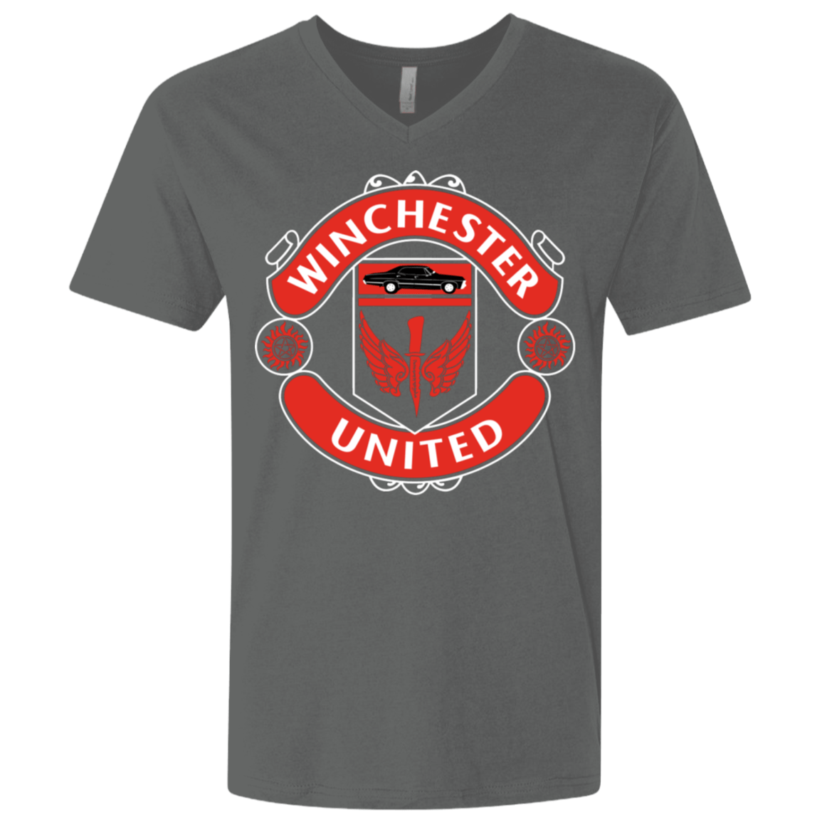T-Shirts Heavy Metal / X-Small Winchester United Men's Premium V-Neck